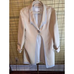Vintage 90s Provasoli Italian Blazer Jacket Avant Garde Style Silk Size 6 / 8
